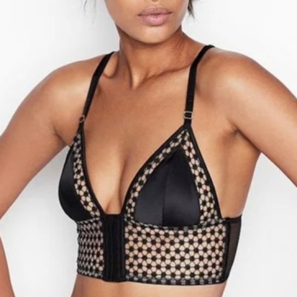 Victoria’s Secret Black Lace Top Bralette size XL